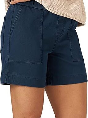 Lee Navy Pull-On Utility Shorts